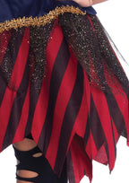 2 Pc.Caribbean Pirate, Gold Trimmed Dress With Belt And Pirate Hat Xs Multicolor