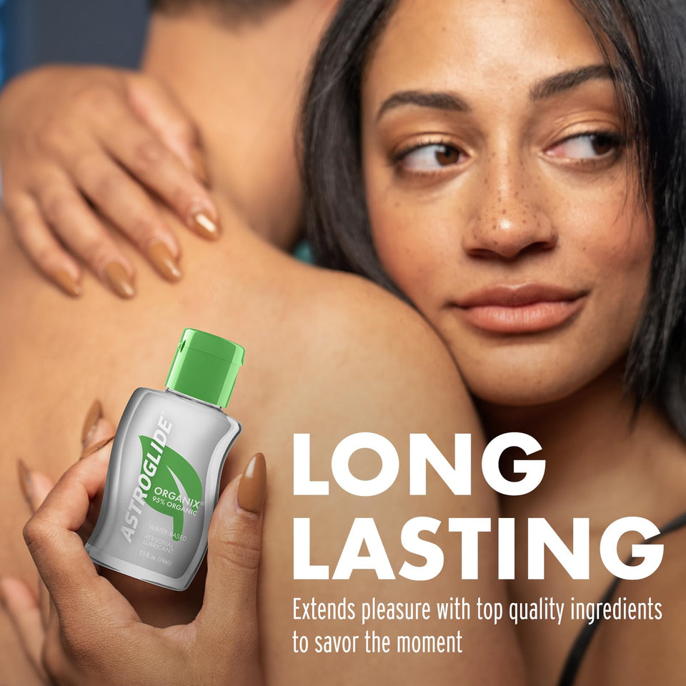 Astroglide Organix Liquid (2.5 Oz.) Water Based Personal Lubricant with 95% Organic Ingredients