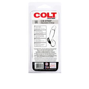 Calexotics Colt Adjustable 3-Snap Leather Strap
