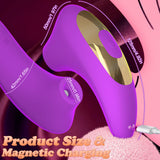Sucking Vibrator Sex Toys - Rose Sucker Vibrators with 10 Suction & Vibrating Modes for Clitoral Nipple Anal Stimulation, Adult