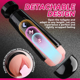 Aiccos Male Masturbator Cup, Quiet Adult Sex Toys for Men Realistic Pocket Pussy Vagina Textured with 7.5in Depth Lifelike Soft
