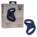CalExotics Viceroy Rechargeable Max Dual Cock Ring Silicone Sex Toy for Men - Blue