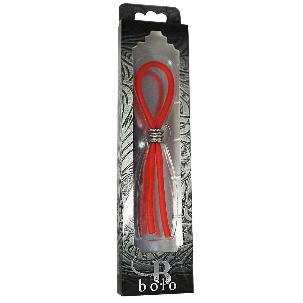 (WD) C-RING LASSO CRISS CROSS SILICONE RED