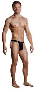 Mp Nylon Spandex Bong Clip Thong Blk Sm