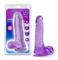 Blush Novelties B Yours Plus Ram n Jam - Realistic 7.25 Inch Crystal Clear Soft Dildo - Powerful Suction Cup Base for Hands Fre