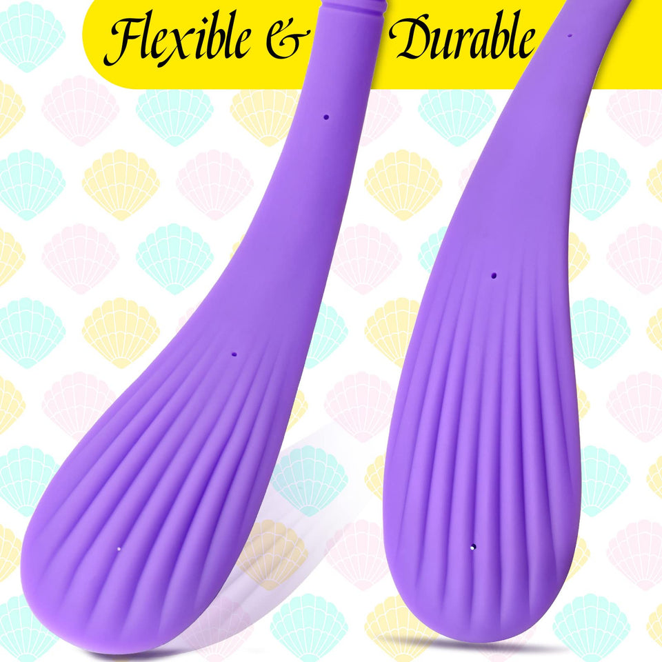 Spanking Paddle for Sex Play Rubber Shell Shaped Slapper Flexible & Firm Flirt Toy for SM Bondage Game Adult Couple for Men Wome