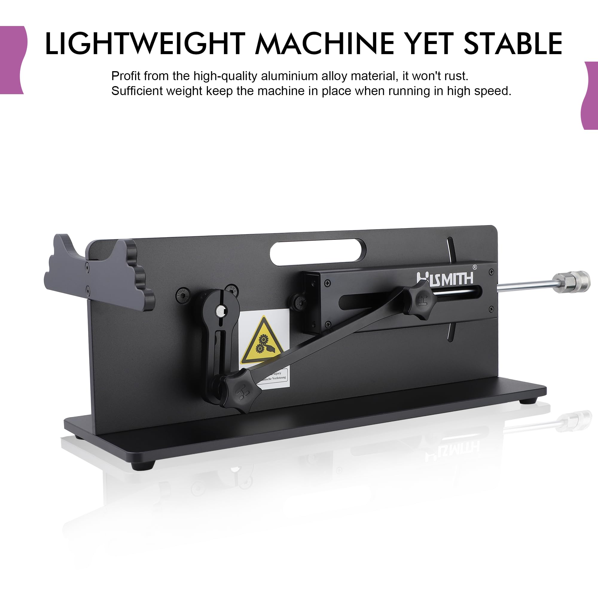 Hismith Table Top 2.0-Premium Sex Machine with KlicLok System, Wire-Controlled Love Machine for Couples