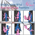 Sex Swing Bondage Restraints BDSM Toys, Selver 2 in 1 Door Sex Swing & Thigh Sling with Adjustable Straps, BDSM Kit Couples Toys
