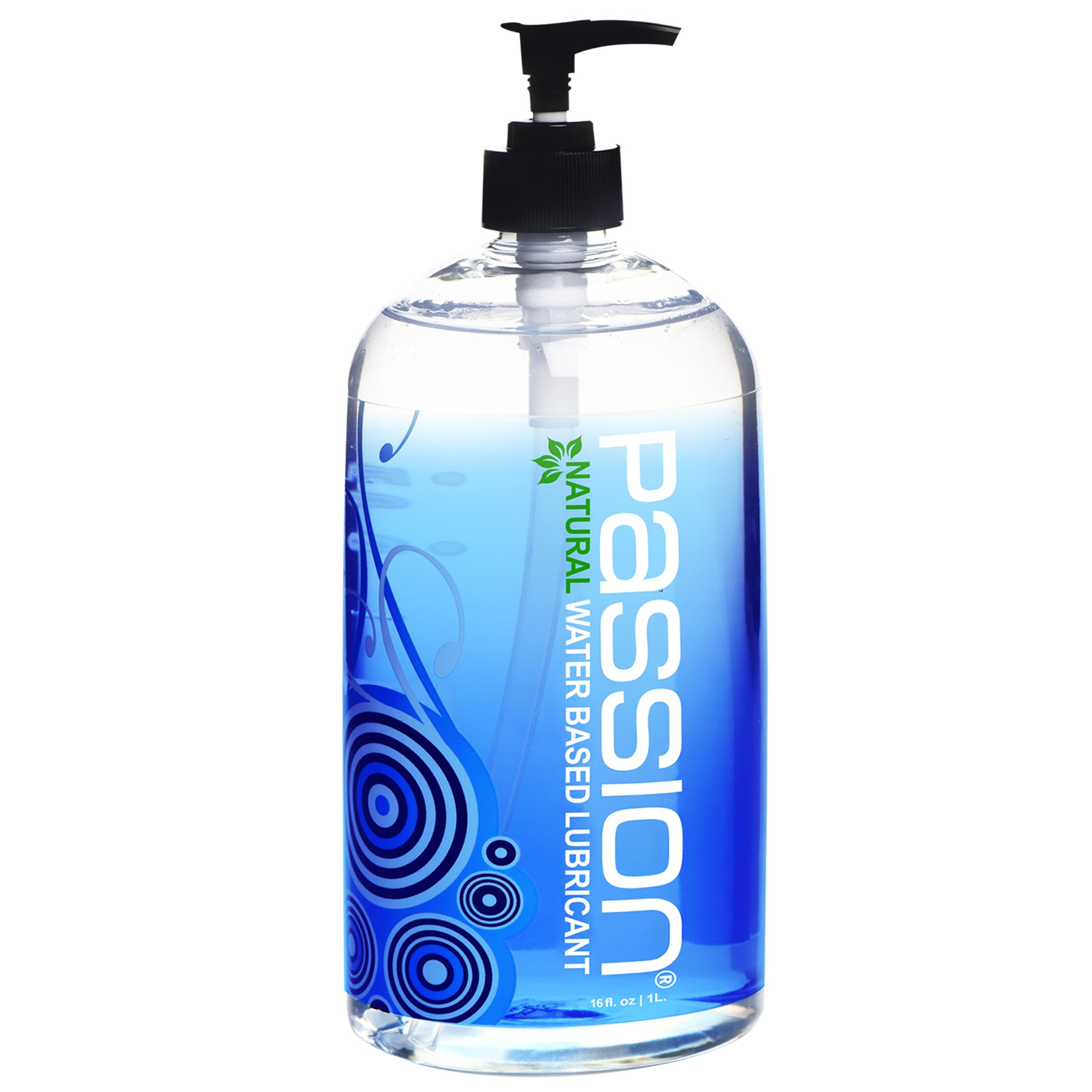 Passion 16 Oz Premium Water-Based Personal Lubricant For Men Women And Couples. Long Lasting Water Based Gel. Non Staining, Non Scented, Non Sticky. Easy Clean Up. Made In Usa