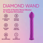 Diamond Wand Body Massager Clitoral And G-Spot Stimulator 21 Function Mode Personal Intimate Massager Multi-Function Adult Toy S