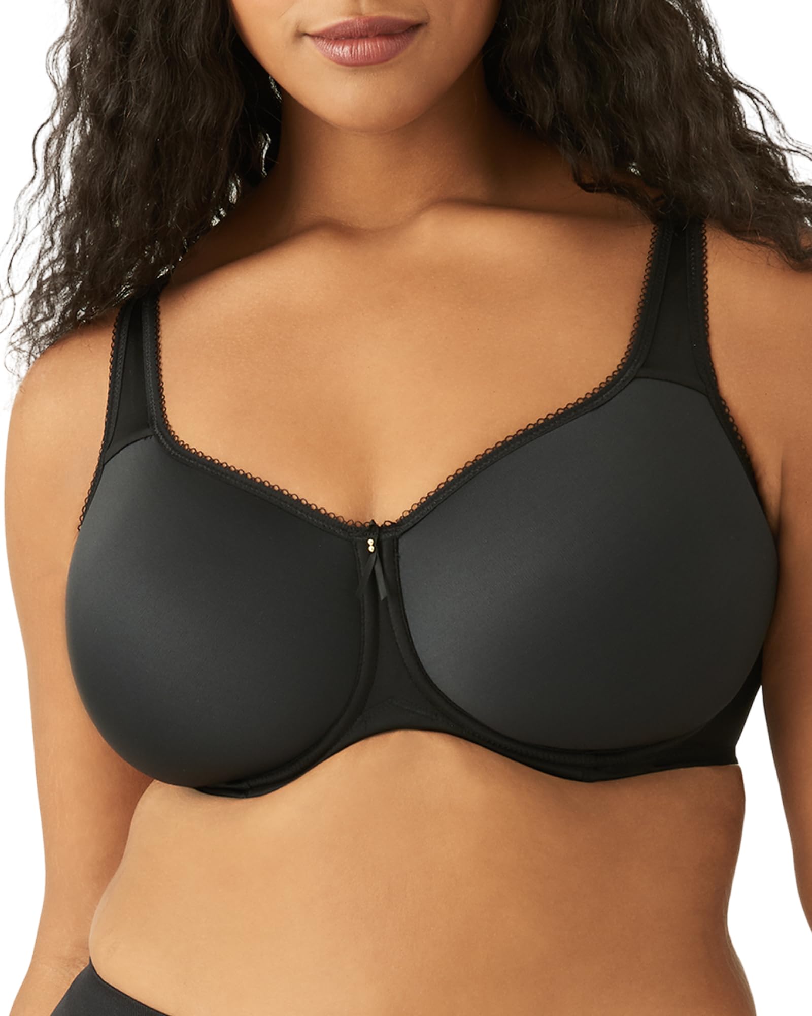 Wacoal Womens Basic Beauty Unlined Full Figure Underwire Bra, Black, 36C