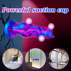 Hainuo 6" Blue Silicone Wolf Dog Knot Dildo - Realistic Thin Knotted Anal Toy with Suction Cup for Beginners, Fantasy Furry Alien Sex Toy
