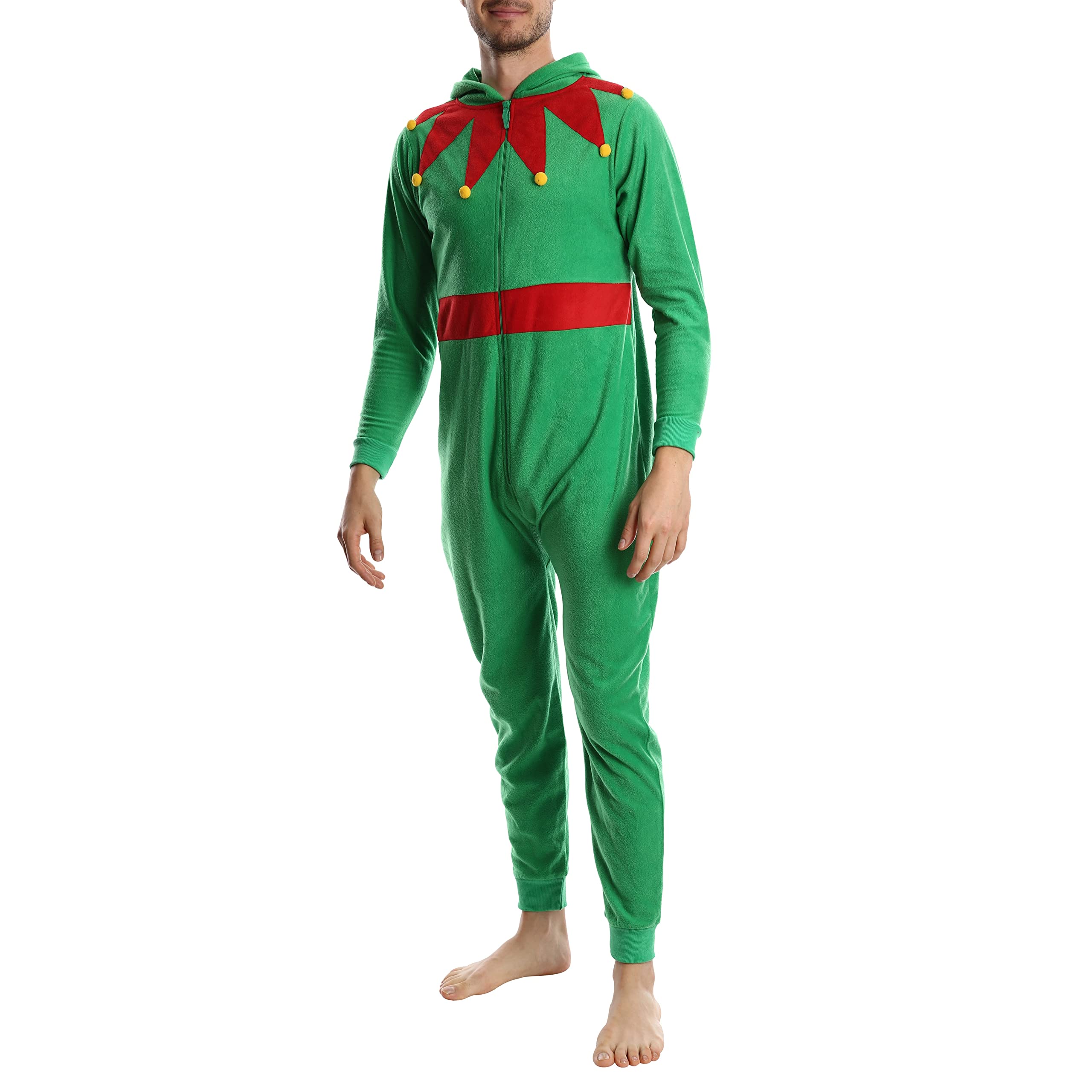 SLEEPHERO Adult Onesies for Men Costume Halloween Pajama Pajamas Elf XL