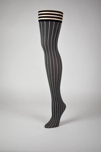 Kixies Annabelle Grey Pin Stripe Size C