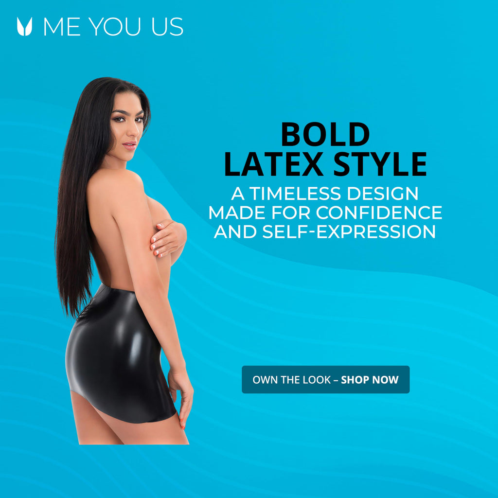 Me You Us Latex Mini Skirt Small