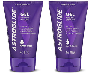 Astroglide Gel, Water Based Personal Lubricant, 4 Ounce (Pack of 2)