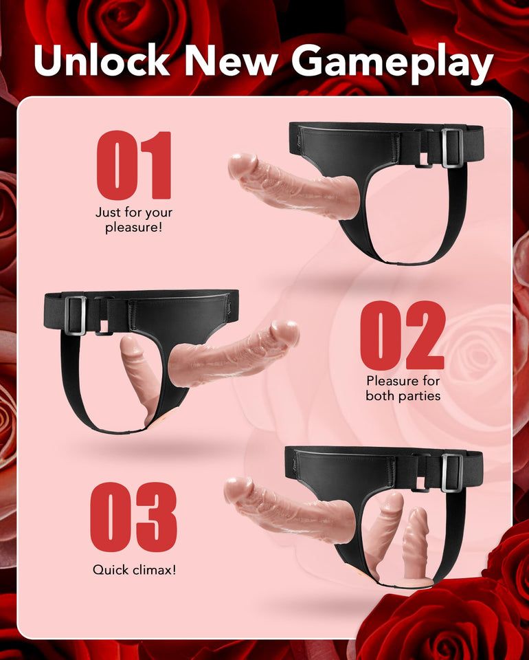 Strap on Dildo Adult Toys - UTIMI Strapon 3 Removable Realistic Silicone Dildos Consoladores Wearable Dildo Pants G-Spot Stimula