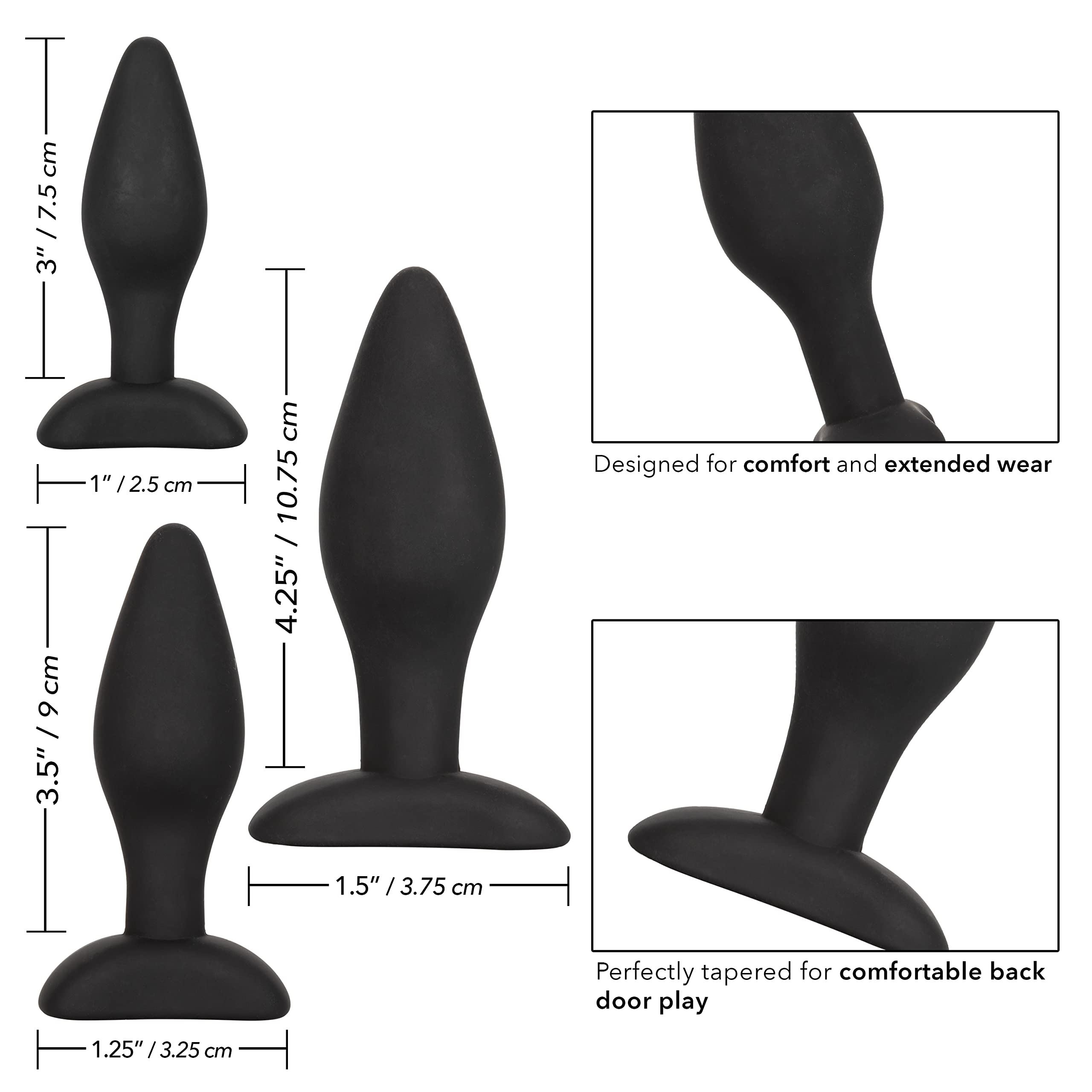 Calexotics Se-0410-05-2 Silicone Anal Exerciser Kit