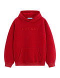 Aelfric Eden Hoodies Mens Acid Wash Hoodie Oversized Vintage Heavyweight Cotton Fleece Hooded Pullover Sweatshirt Red