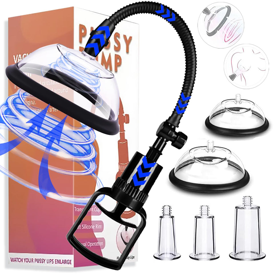 Pussy Pump Sex Toys, Clitoral Pumps Enhance Sensation, Increase Female Sexual Pleasure, Adult Game Nipple Clitoral Stimulator, V