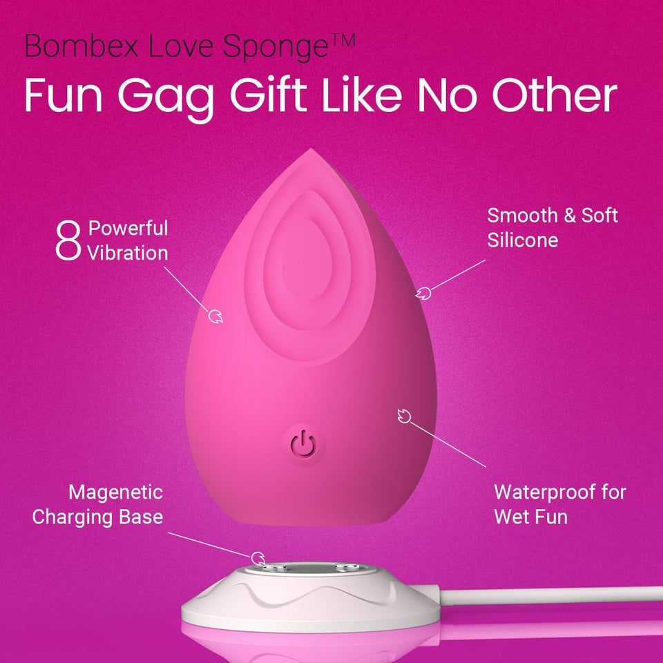 Vibrators Mini Vibrator Sex Toys Women - BOMBEX Love Sponge Female Vibrator Discreet Vibrators, Adult Toys Small Clitoris Vibrat
