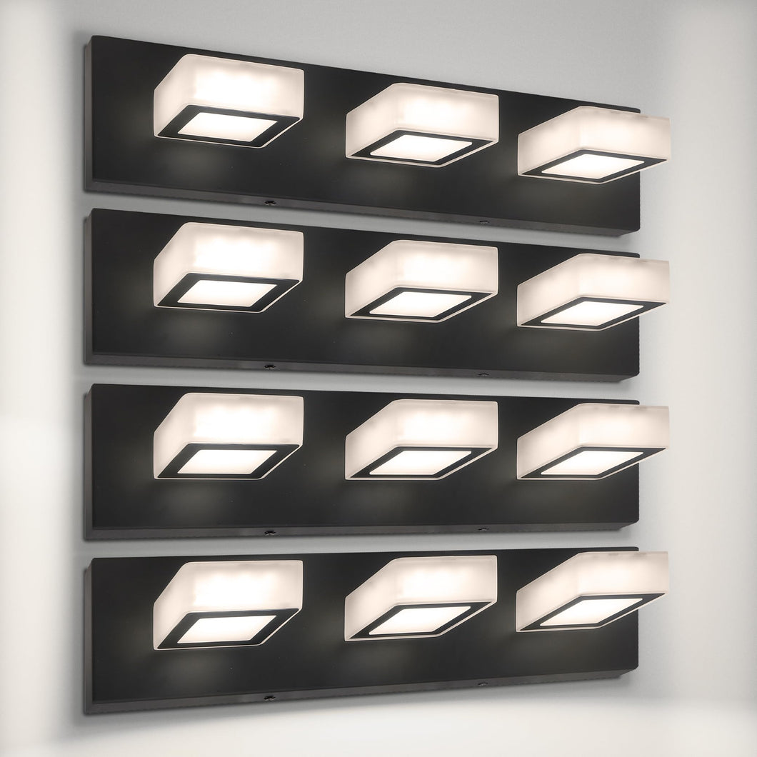 Asd Led 20 Inch Bathroom Vanity Light Fixture | 3-Lights 15W 860Lm 2700-6000K 120V | 5Cct, Dimmable, Rotatable Heads, Etl Listed