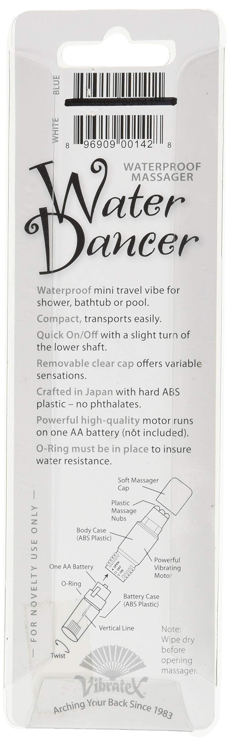 Vibratex Water Dancer Pocket Massager, Blue