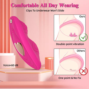 Adult Sex Toys for Women or Couples Vibrator, Dual 9+9 Vibration Modes Independent Control by APP or Remote, Mini Butterfly Vibr