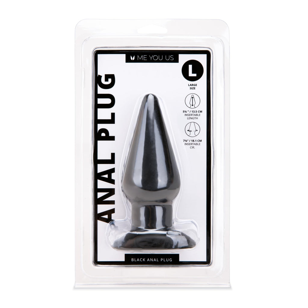 Me You Us Black Large Anal Plug