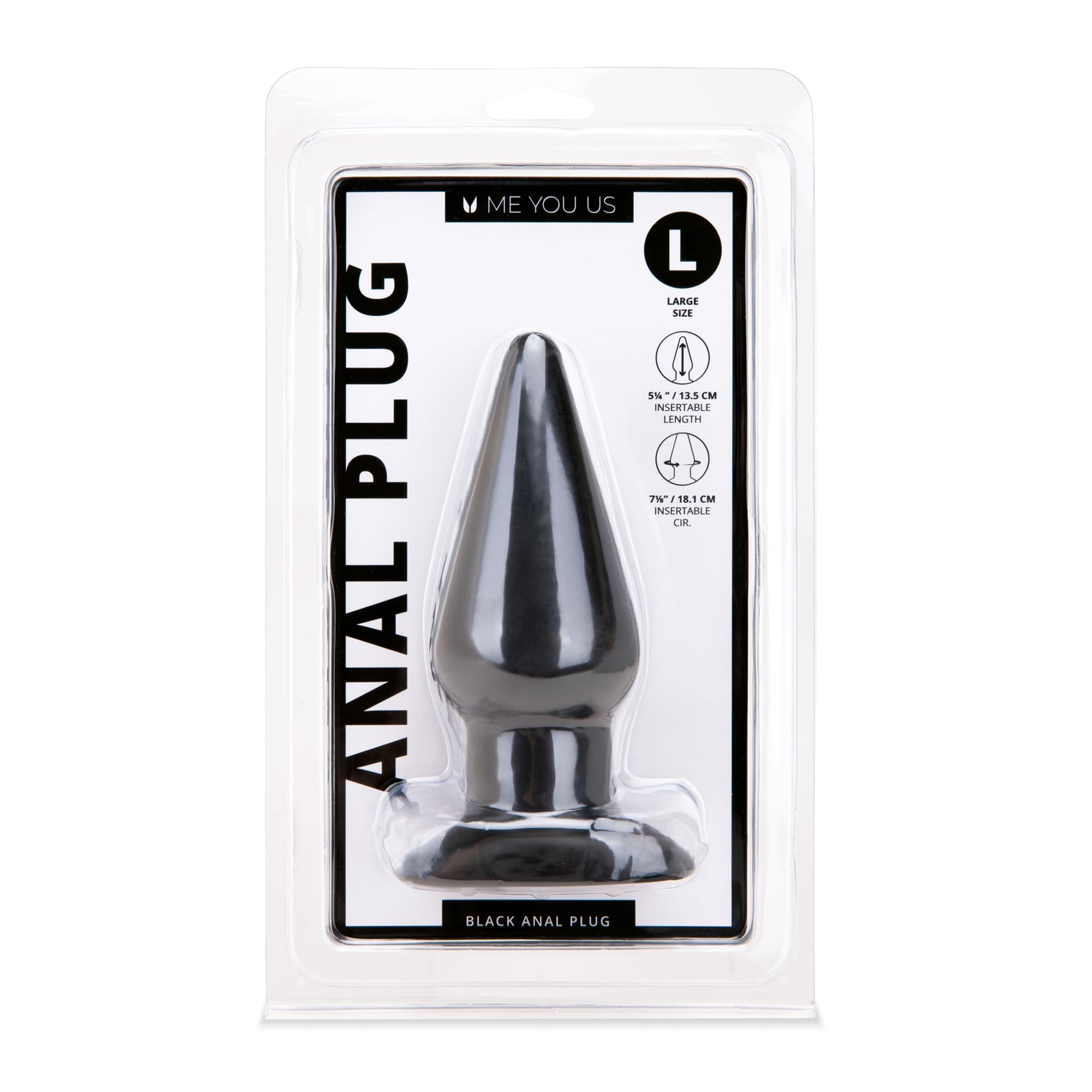 Me You Us Black Large Anal Plug
