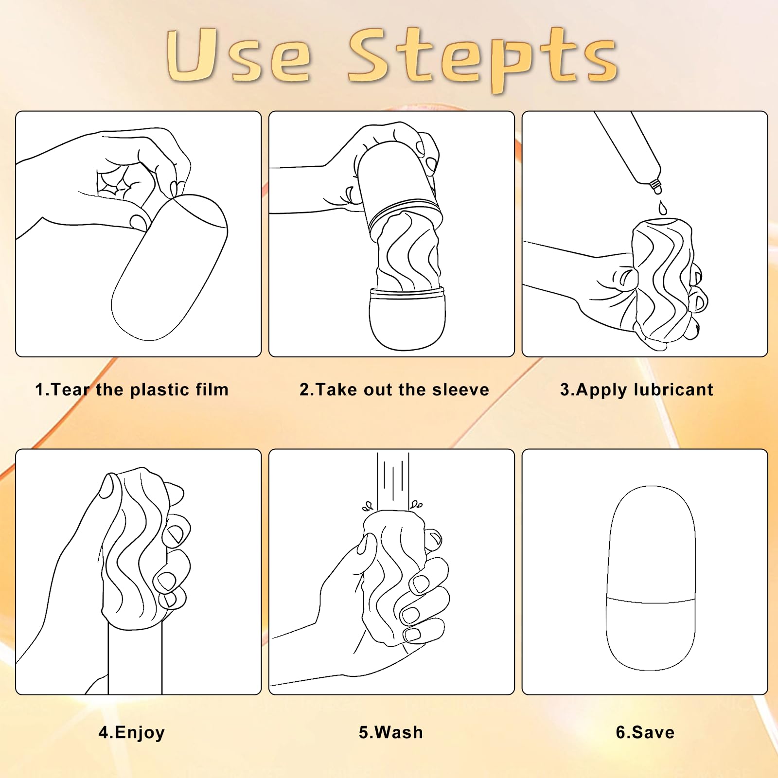 Male Masturbator Sex Toys for Men - Pocket Pussy Egg Set Stroker Adult Sex Toys, Ultra Soft Stretchy 3D Realistic Textured Male