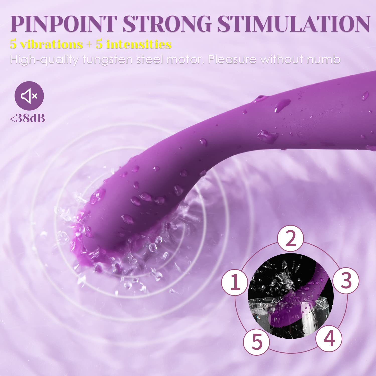 SVAKOM COCO G Spot Vibrator - 8 Seconds to Climax Finger Shaped Waterproof Vibes for Women - 5*5 Vibrations Clit Nipple Personal