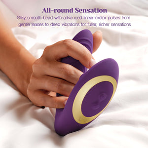 Tracy? Dog Adult Toys, Clitoral & G Spot Vibrator with Remote, 10 Tapping Pulse & 10 Vibration Modes, Body-Safe Silicone, Waterp