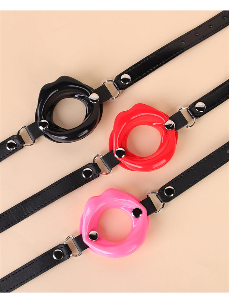 Sm Props Silicone Soft Mouth Shape Mouth Plug Forced Opening Mouth Gag Adult Sex Toy