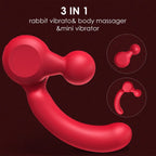 Rotatable Vibrator Sex Toys - Detachable Mini Vibrator with 10 Vibrating Modes 3 in 1 Adult Toys G Spot Dildo Clitoral Stimulato