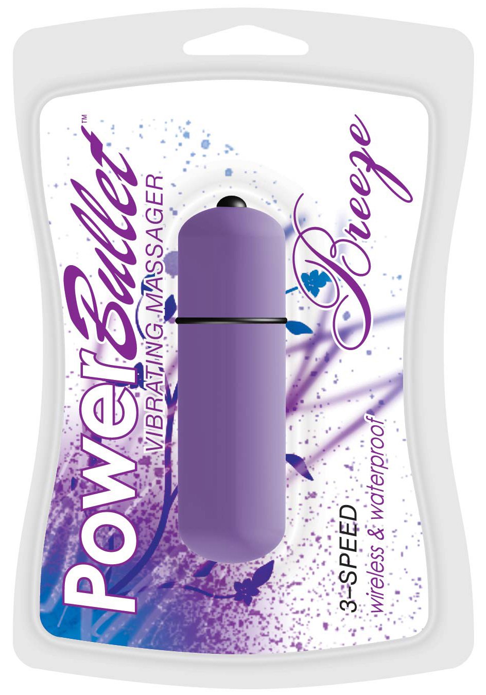 Power Bullet Breeze 3-Speed Wireless Waterproof Bullet, Lavender, 6 Cm X 1.5 Cm
