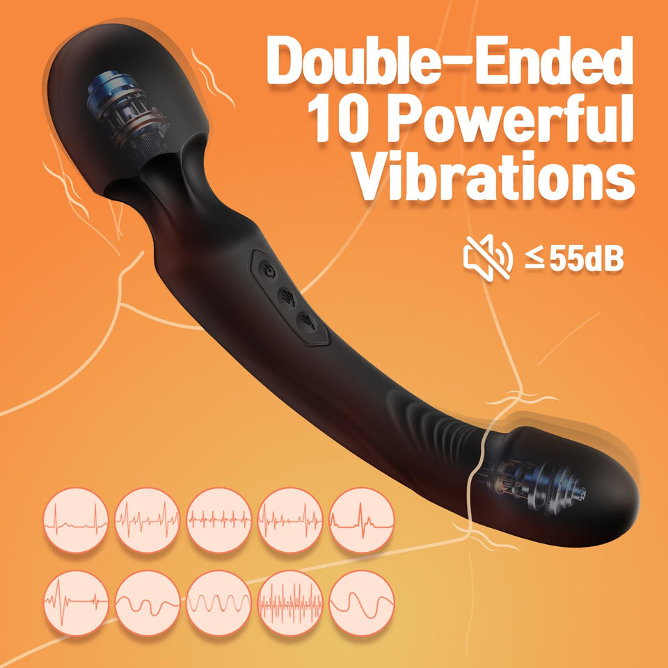 Dildo G Spot Vibrator Wand Womens Sex Toys Adult Toys with 10 Vibrations, Realistic Dildos Wand Vibrators Female Sex Toy Vibrate