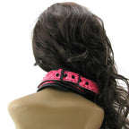 Sinful Adjustable Vinyl Collar, Pink