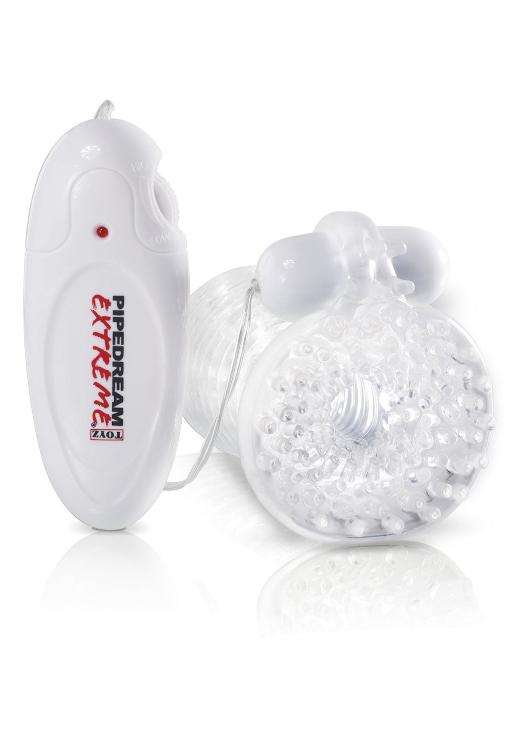 Pipedream Extreme Vibro-Suck Stroker, Clear