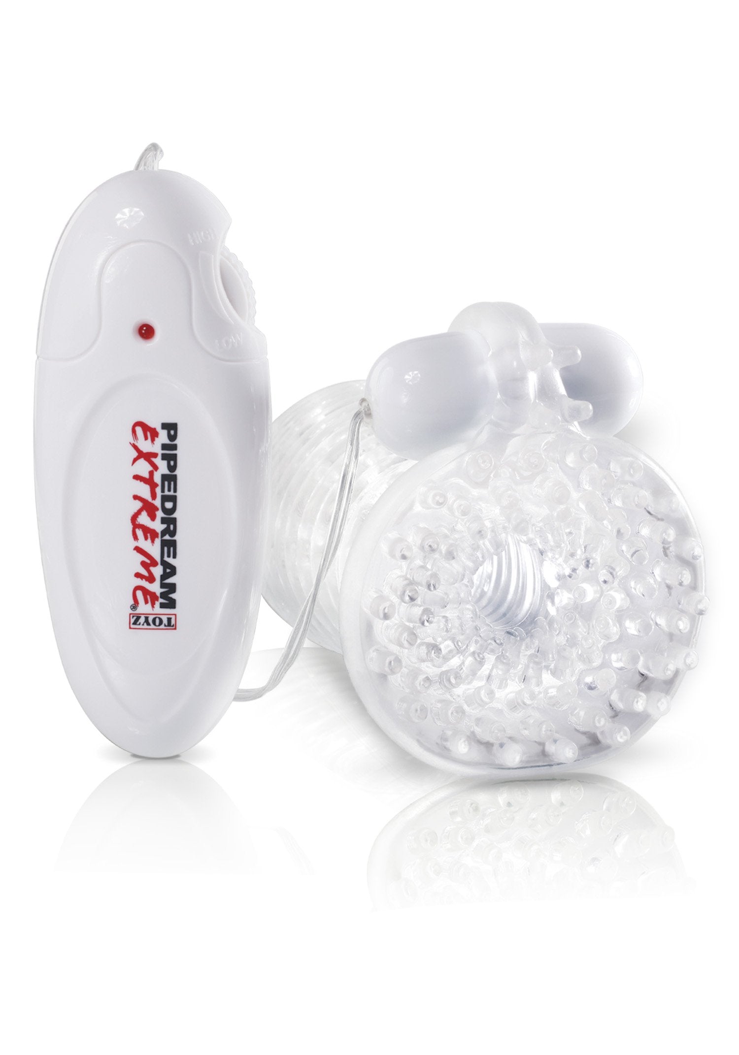 Pipedream Extreme Vibro-Suck Stroker, Clear