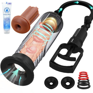 Penis Vacuum Pump, Manual Penis Enlarger Enlargement Extend Pump Air Pressure Device, Adult Male Sex Toys for Men Stronger Bigge
