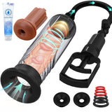 Penis Vacuum Pump, Manual Penis Enlarger Enlargement Extend Pump Air Pressure Device, Adult Male Sex Toys for Men Stronger Bigge