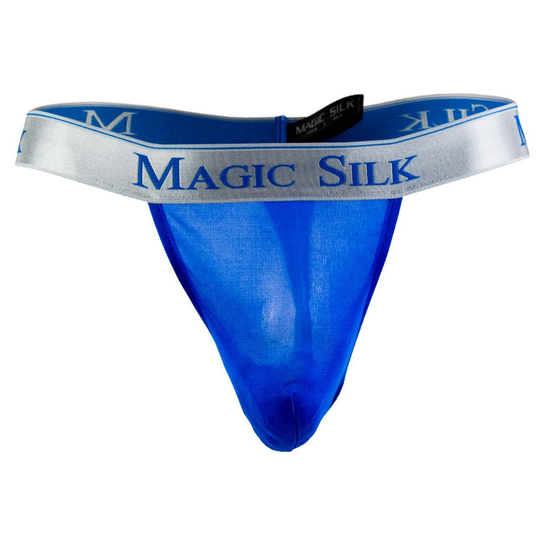 Magic Silk Micro Thong, Cobalt, Medium