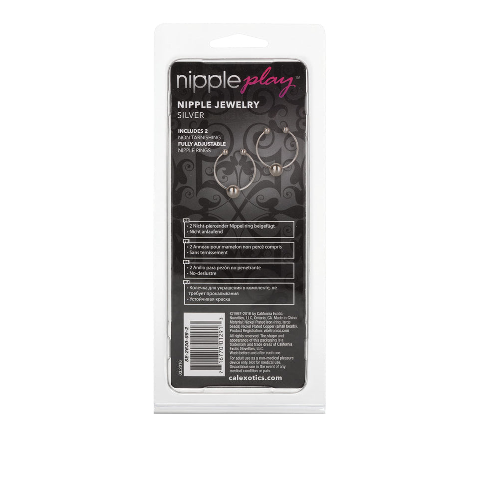 Nipple Play Nipple Ring-Silver