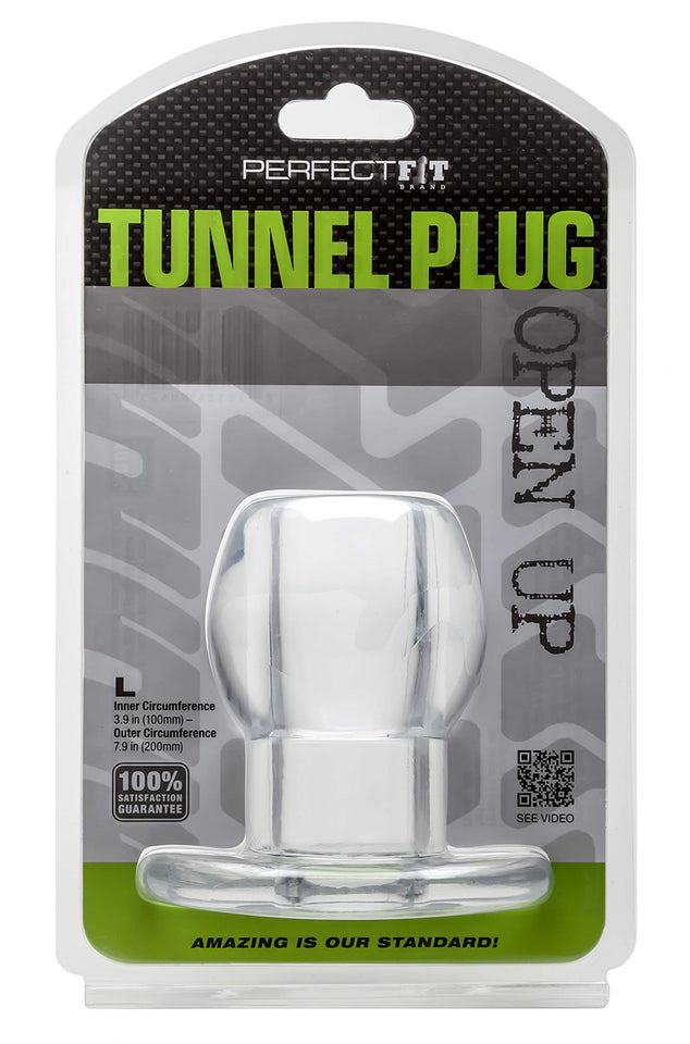 Perfectfit Brand Tunnel Plug Hollow Butt Plug Pfblend Tpr/Silicone Three Sizes Use For Anal Training Clear Large