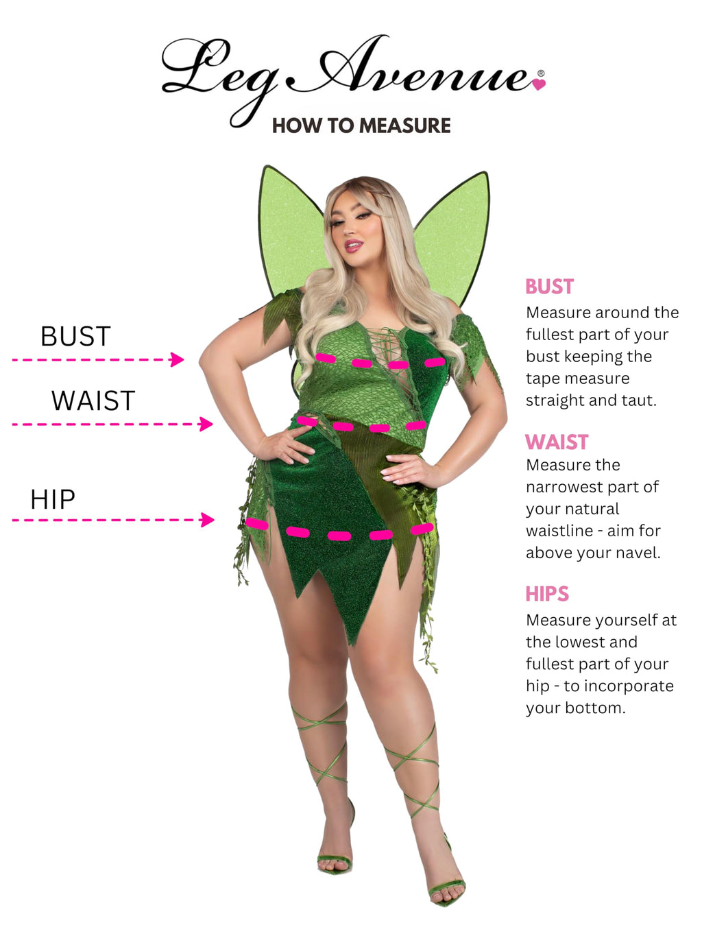 2 Pc Forest Fairy, Includes Patchwork Dress With Adjustable Lace Ups And Tattered Skirt, Leaf Accents, And Shimmer Fairy Wings.