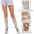 Iridescent Studded Shin Guards