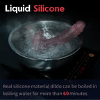 9 Inch Black Realistic Dildo Feels Like Skin, with Huge Strong Suction Cup Dildos for Hands-Free Play, Soft Liquid Silicone Anal