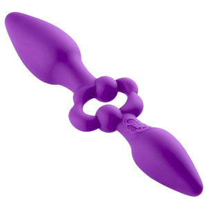 (D) Pro Sensual Oversized Doub Dare Dual Anal Plug Purple(Net