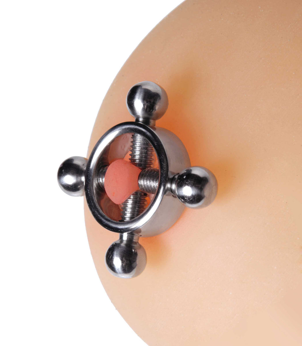 Master Series Rings Of Fire Stainless Steel Nipple Clamp Set